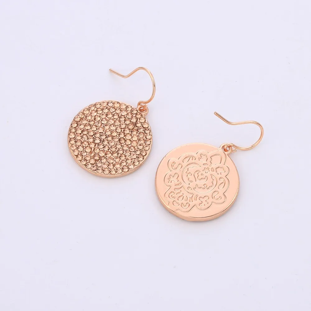 Full Clear CZ Crystal Drop Earrings Classic Rose Gold Personality Fashion Shining Jewelry Gifts Aretes De Mujer 2019 | Украшения и