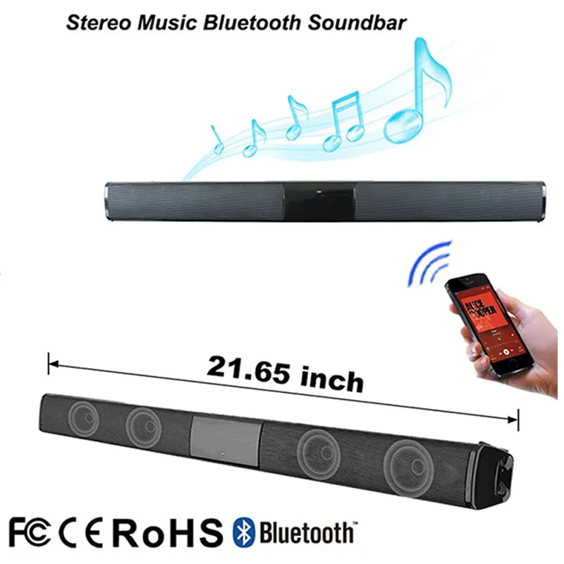 AUX Саундбар HIFI беспроводной Bluetooth динамик портативный смартфон Bluetooth динамик Bluetooth 4,0 FM