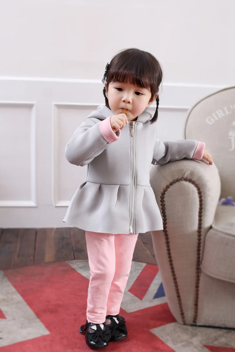 Весенняя детская одежда для девочек розовые куртки с капюшоном кошачьими ушками