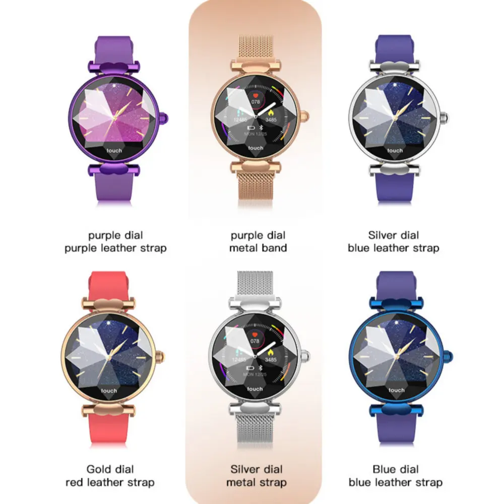 Smarcent B80 Женская smart watch модный браслет для часов монитор сердечного ритма крови