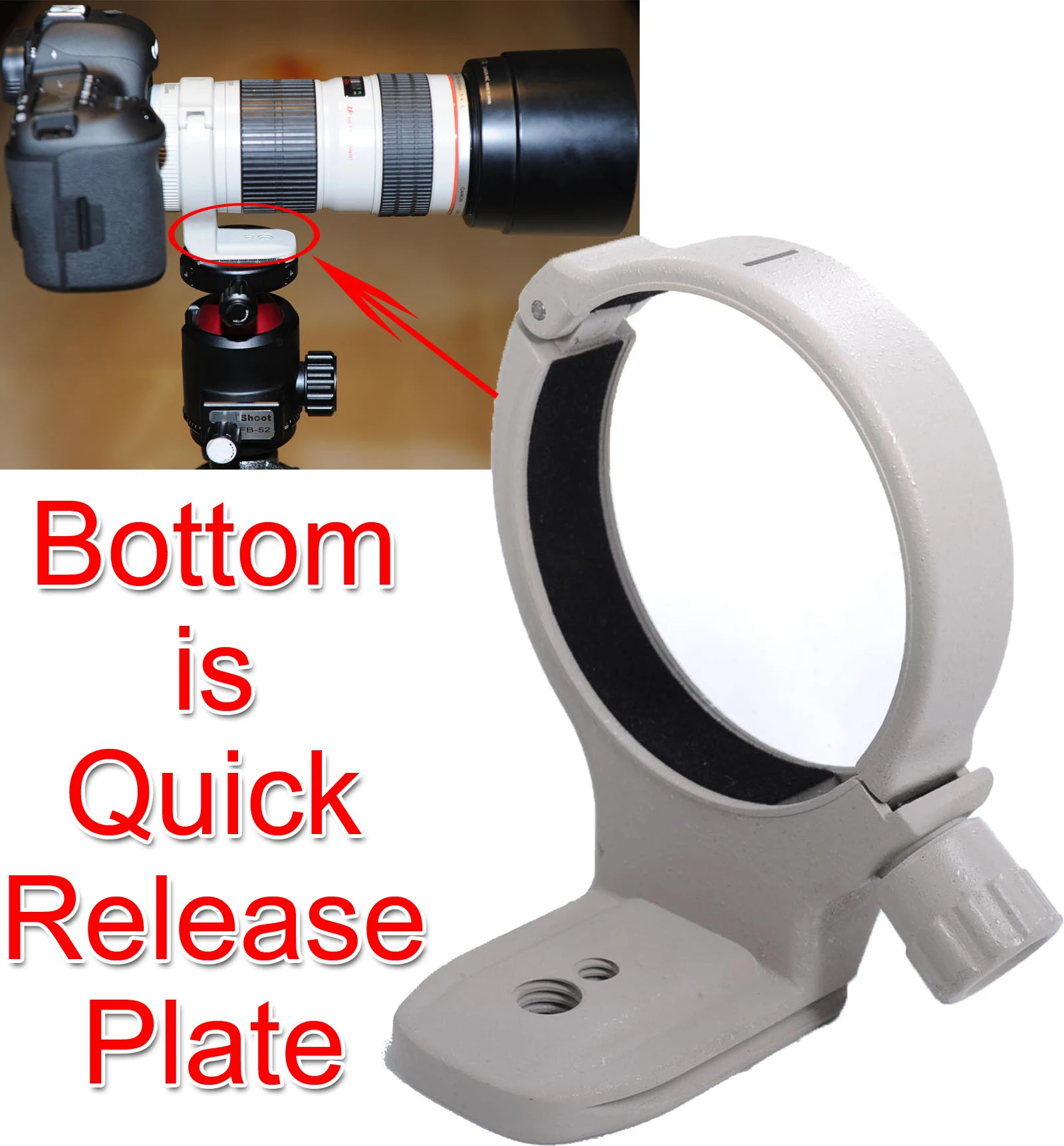Кольцо для крепления объектива на воротнике Трипод Canon EF 70 200 мм f/4L USM IS 400 f/5 6 л 80