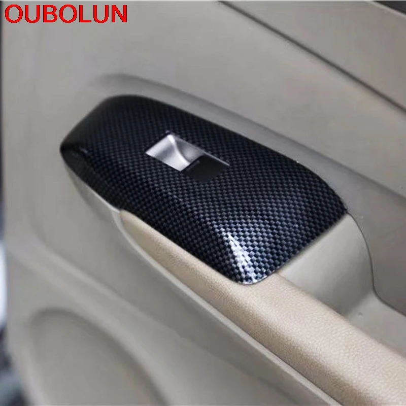 Аксессуары для интерьера Honda City 2008 2012 LHD AT переключатель передач из углеродного
