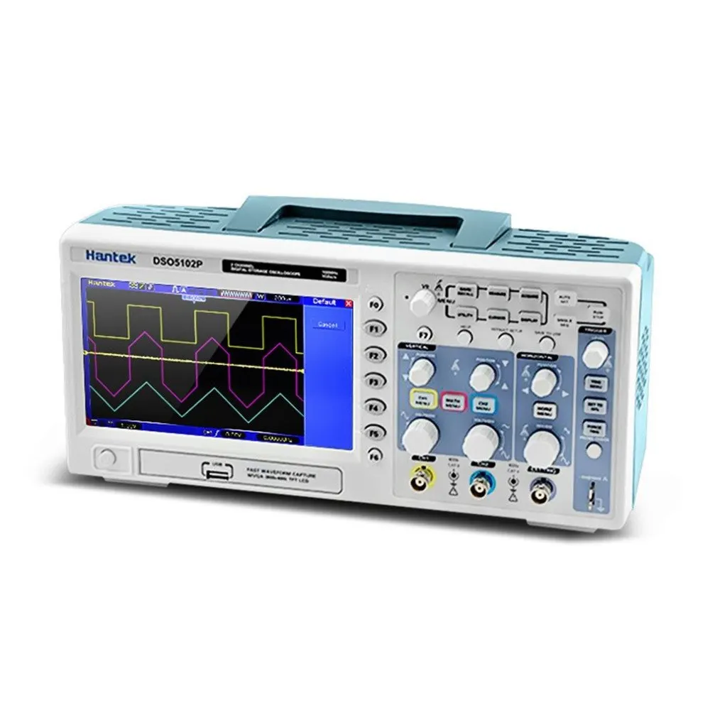 Цифровой осциллограф DSO5102P 100 МГц 1Gsa/S 2 CH 7 &quotTFT дисплей USB WD портативный