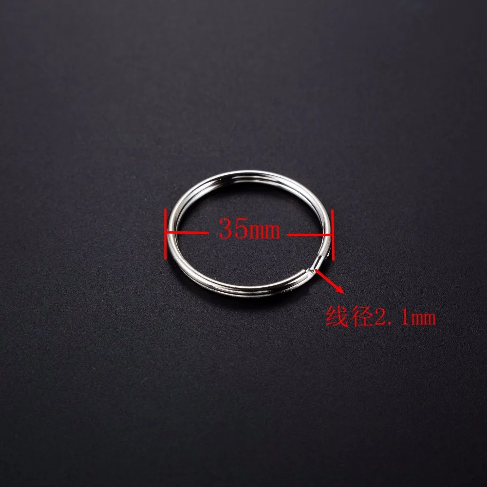 20pcs/lot Metal Split Key Holder Rings 15 20 25 28 30 32 35 38 40MM Blank Round for DIY Chian Making Accessories | Украшения и