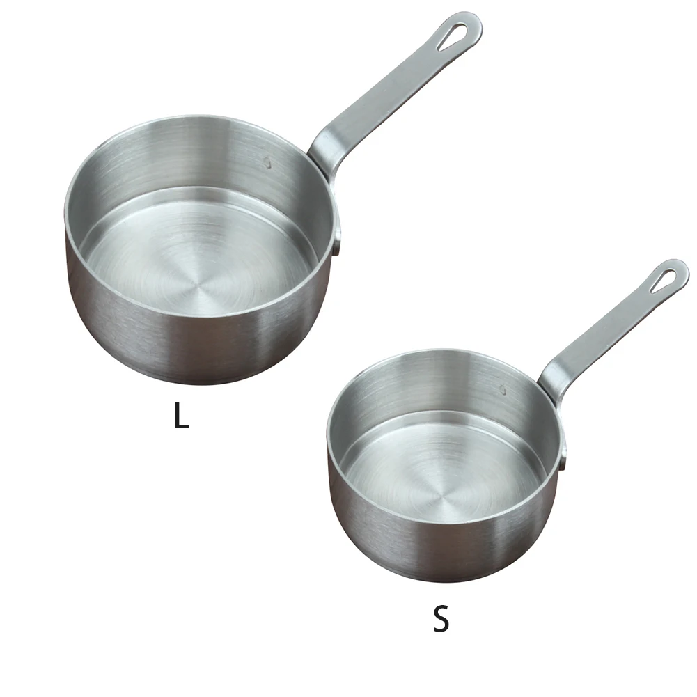 Stockpot портативный Отопление Кофе Ковш нержавеющая сталь мини с ручкой молоко