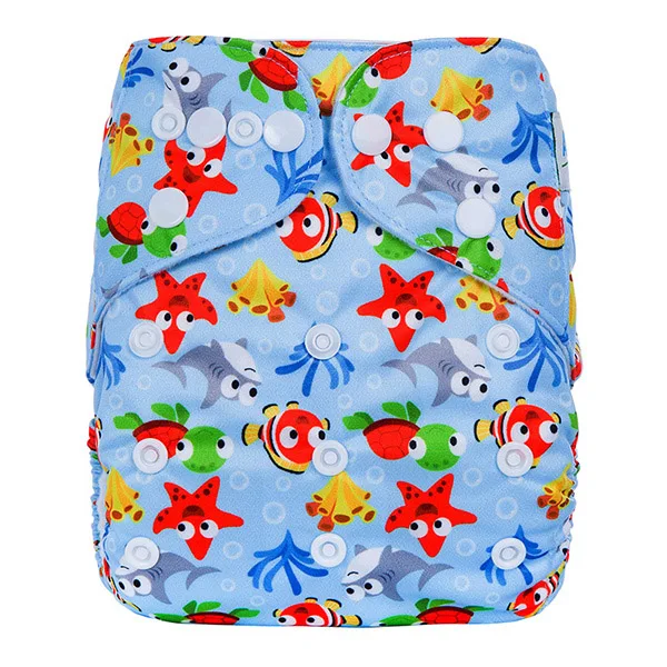 AnAnBaby Sugar Skull детская Пеленка из моющейся ткани, водонепроницаемые детские подгузники, многоразовые тканевые подгузники для детей 0-2 лет, 3-13 кг, серия G - Цвет: G7