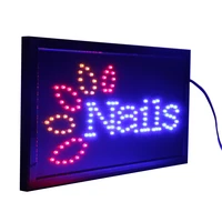 chenxi led nails spa polish beauty shop board open neon signs animated nails beauty store business led advertising lights