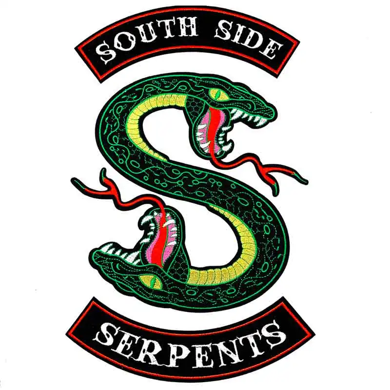 H Ривердейл саутсайд змеи вышивка нашивка "Змея" на вышивка патч для одежды куртка жилет Одежда DIY рукоделие - Цвет: H