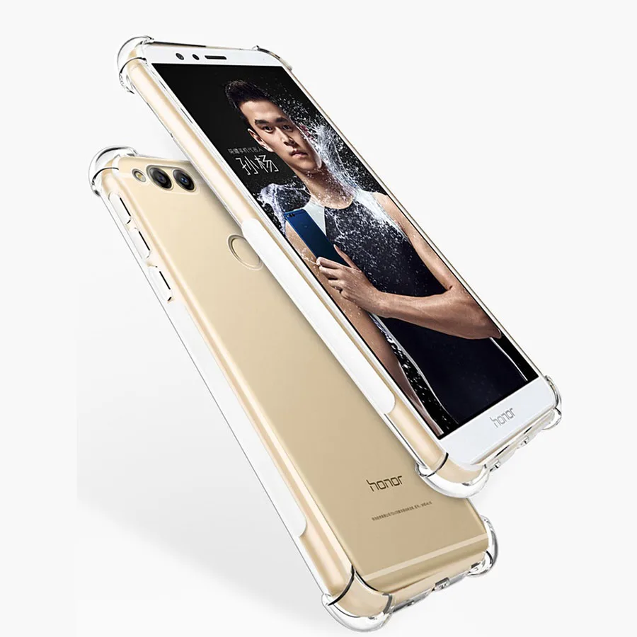 Модный Мягкий противоударный силиконовый чехол с четырьмя углами для Huawei play 7C