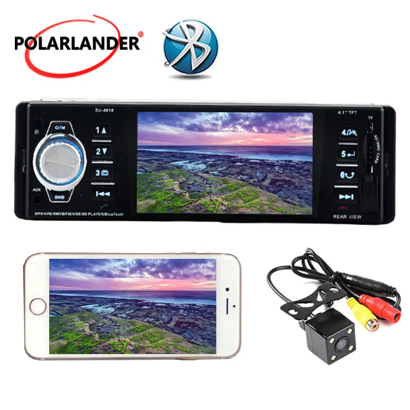 1 din 4 дюймов TFT экран автомобиля Радио Bluetooth 2 0 FM/USB/SD/AUX авто радио Кассетный