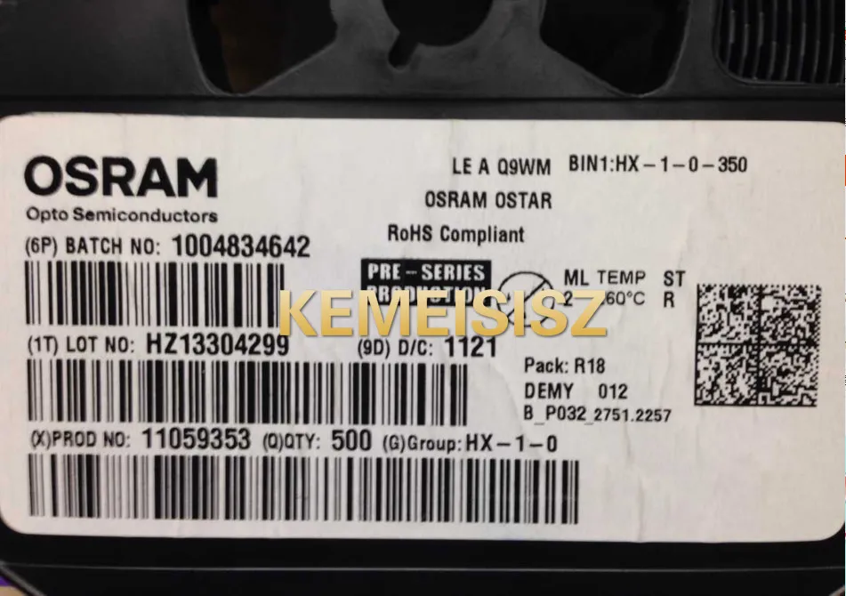 

LEAQ9WM Osram OSRAM High Power 3535 automotive flat red 617nm