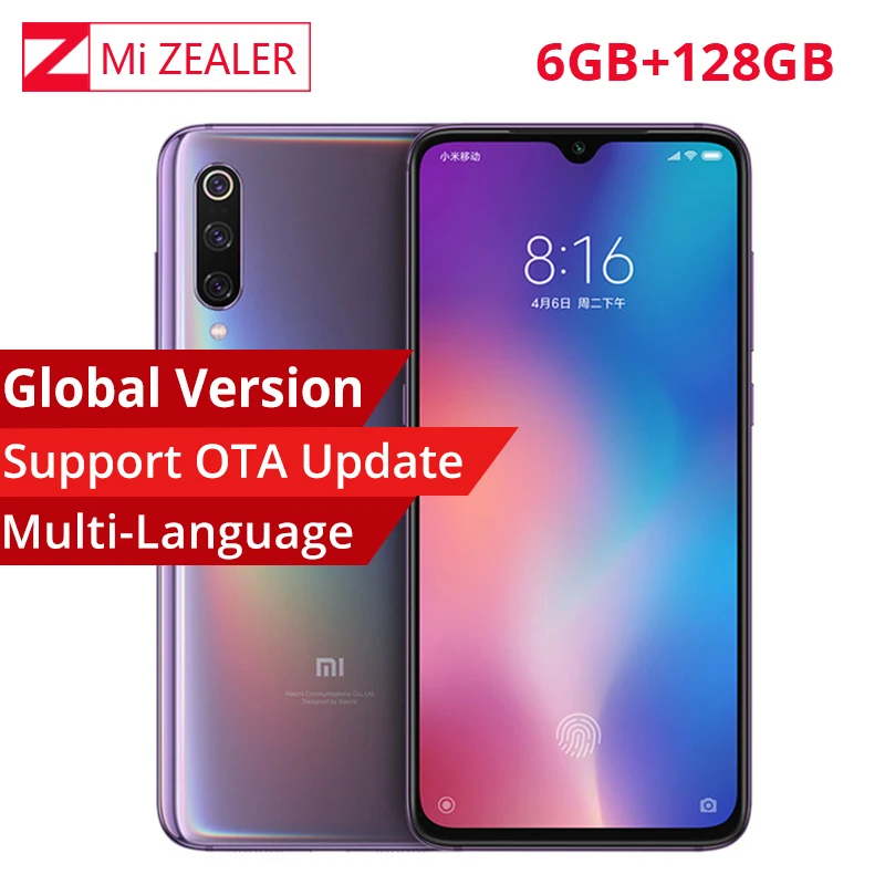 Globay версия Xiaomi mi 9 мобильный телефон 6 39 дюймов ГБ ОЗУ 128 Гб ПЗУ Snapdragon 855