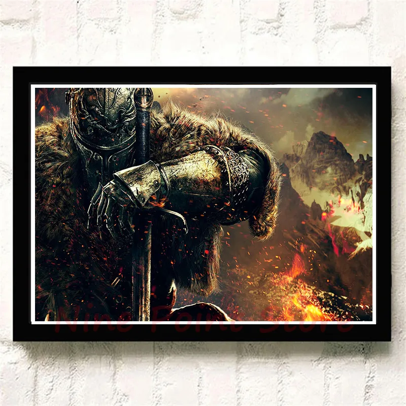 

Dark Souls Game Coated Paper Poster living room Home wall modern art decor Poster Print Frameless