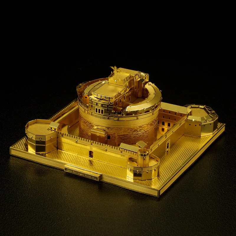 Microworld 3D DIY металлическая головоломка Sant' Angelo строительные модели Развивающие головоломки лазерной резки подарки игрушки для детей