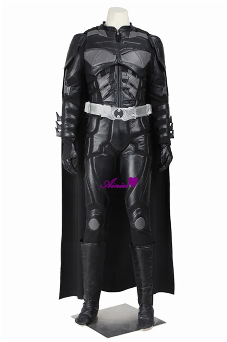 Бэтмен Косплэй костюм справедливости Лиги Брюс Уэйн накидка The Dark Knight Rises Костюмы супергероя взрослых Для мужчин Наряд полный набор