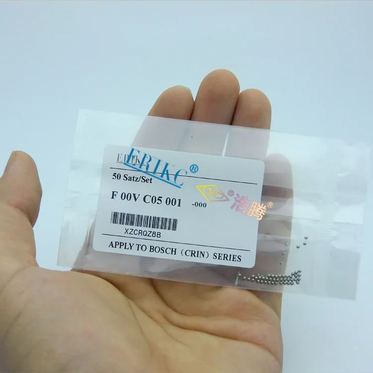 ERIKC инжектор common rail стальные шарики F00VC05001 для инжектора 120, диаметр = 1,34 мм, ремонтные комплекты для клапана топливной форсунки 50 шт