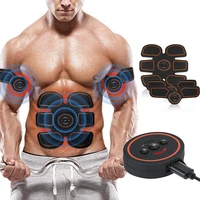 rechargeable muscular abdominal electro stimulator body arm leg ems fitness gym training muscles loss slimming massager machine