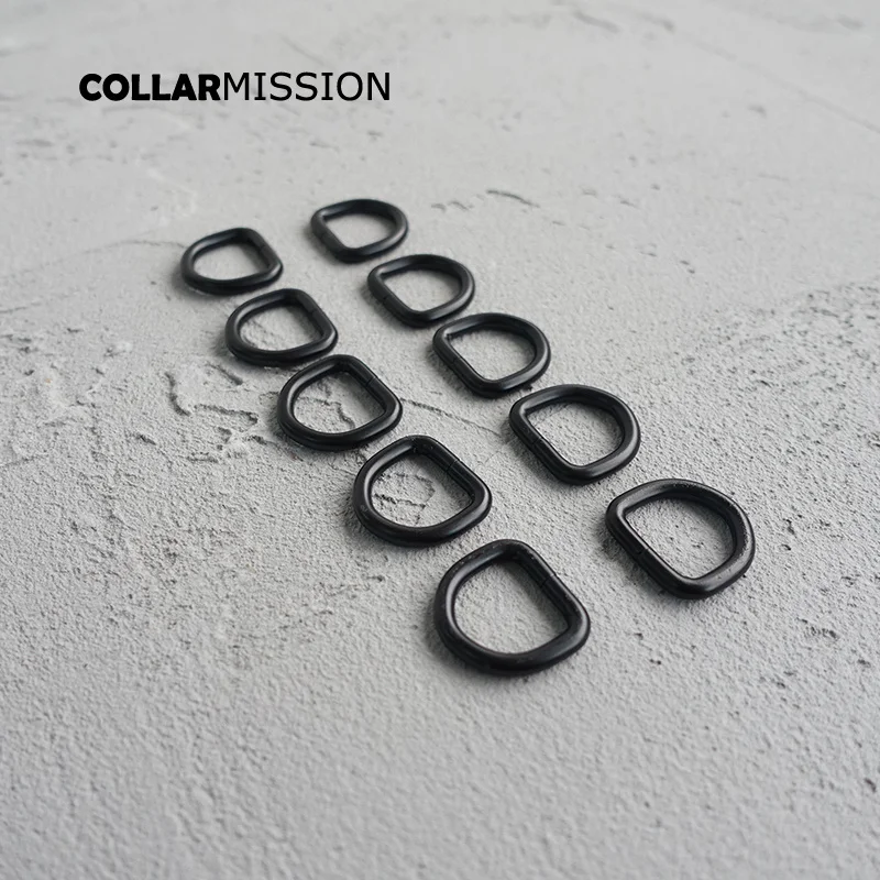 10pcs/lot 15mm Metal Non-Welded Plating Zinc Alloy D Rings For Backpacks Straps shoes Bags Cat Dog Collar DIY Accessories DK15H | Дом и сад