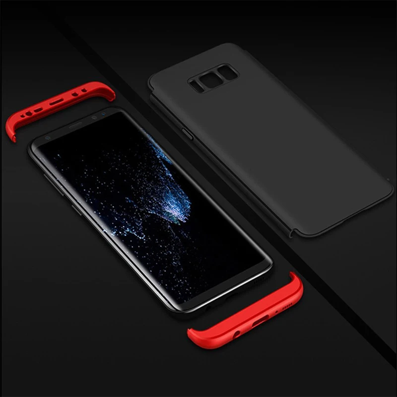 Gourde 3 in 1 Phone Case 360 degree Protected case For Samsung Galaxy S8 Matte Cover plus | Мобильные телефоны и