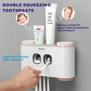 Дозатор зубной пасты, с 5 полками, пылезащитный, с чашками