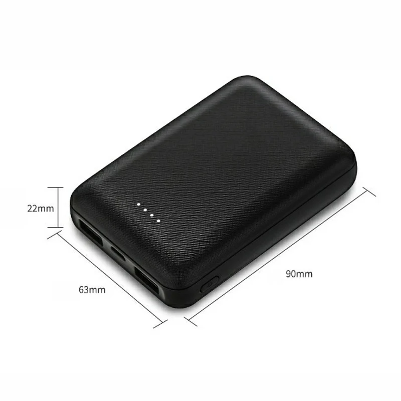 Компактный внешний аккумулятор на 10000 мА · ч 5 В 2 А USB 18650|Внешние аккумуляторы| |