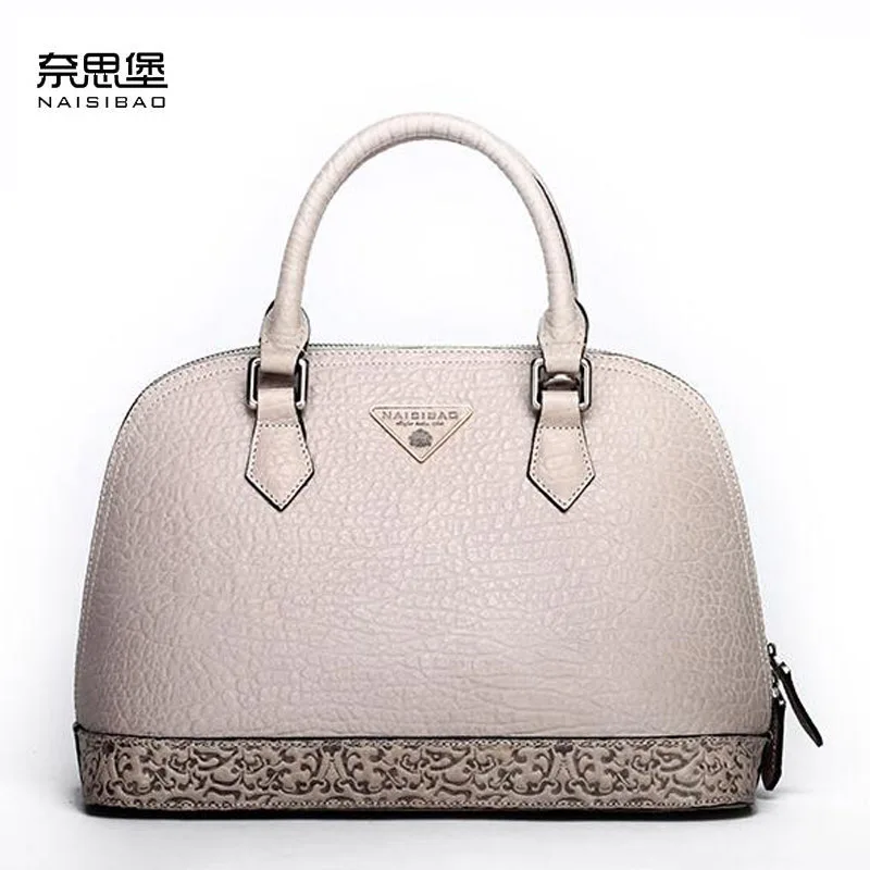 Женская кожаная сумка из кожи ПУ с ручками и плечевым ремнём|shell bag|leather hand bagsbrand women