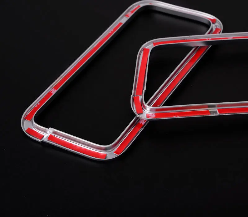 

2 PCS Chrome Car Seat Belt Decoration Frame Cover Trim For Discovery 4 Car Styling