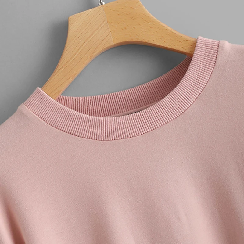 Dotfashion разноцветное контрастное платье из искусственного меха с длинным рукавом Толстовка Для женщин Повседневное осень с длинным рукавом женские пуловеры в консервативном стиле; свитер