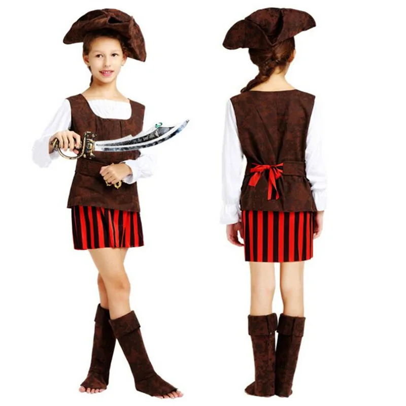 Children Pirate Cosplay Costume Boys Girls Performance Pirates Costumes Masquerade Party Dress Supplies New Year Halloween|pirate costume|pirate