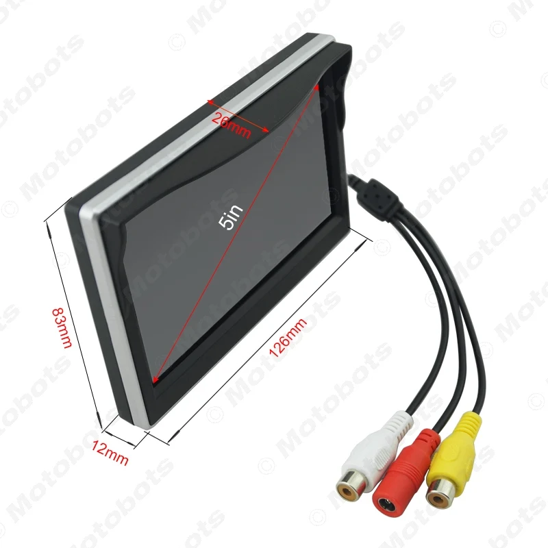FEELDO 5&quot LCD TFT Stand-alone Monitor Rear View Backup Camera RCA Video Rearview System 2.4G Wireless Cigarette Lighter Optional |