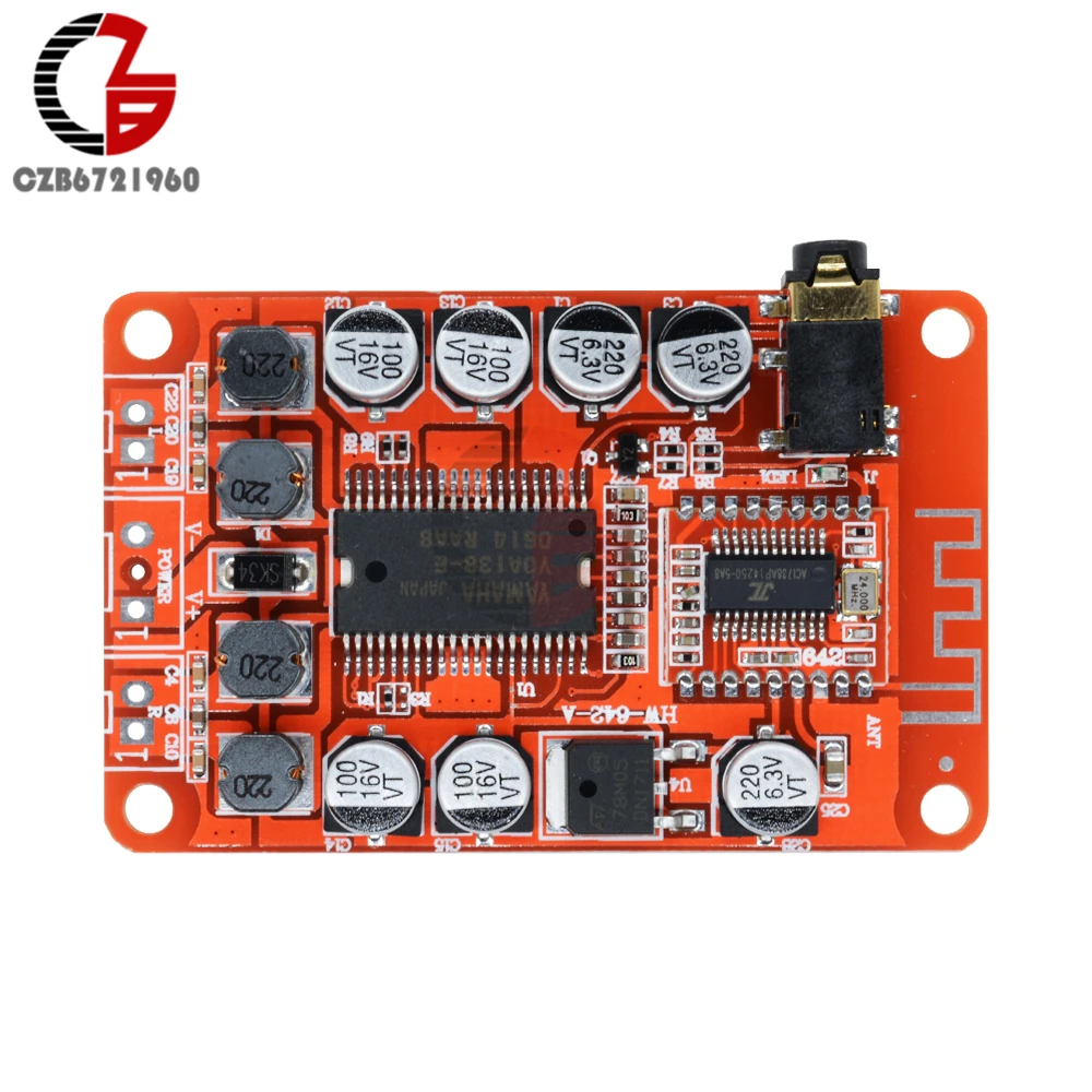 2x15 Вт YDA138 усилитель звука Bluetooth DC 12V 2A беспроводной цифровой мощности 2 канала