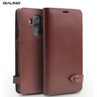 qialino genuine leather flip case for huawei mate 10 luxury ultrathin card slot phone cover for mate10 pro for 5 96 0 inches