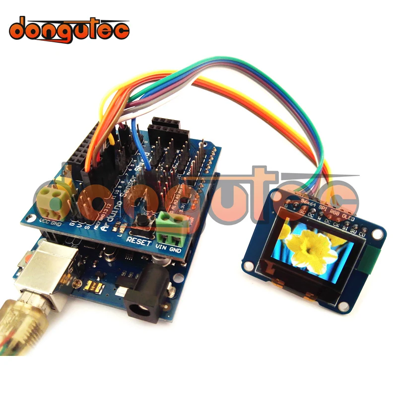 0 95 дюймов 96x64 красный зелёный синий SSD1331 Привод IC OLED коммутационная плата 16 бит