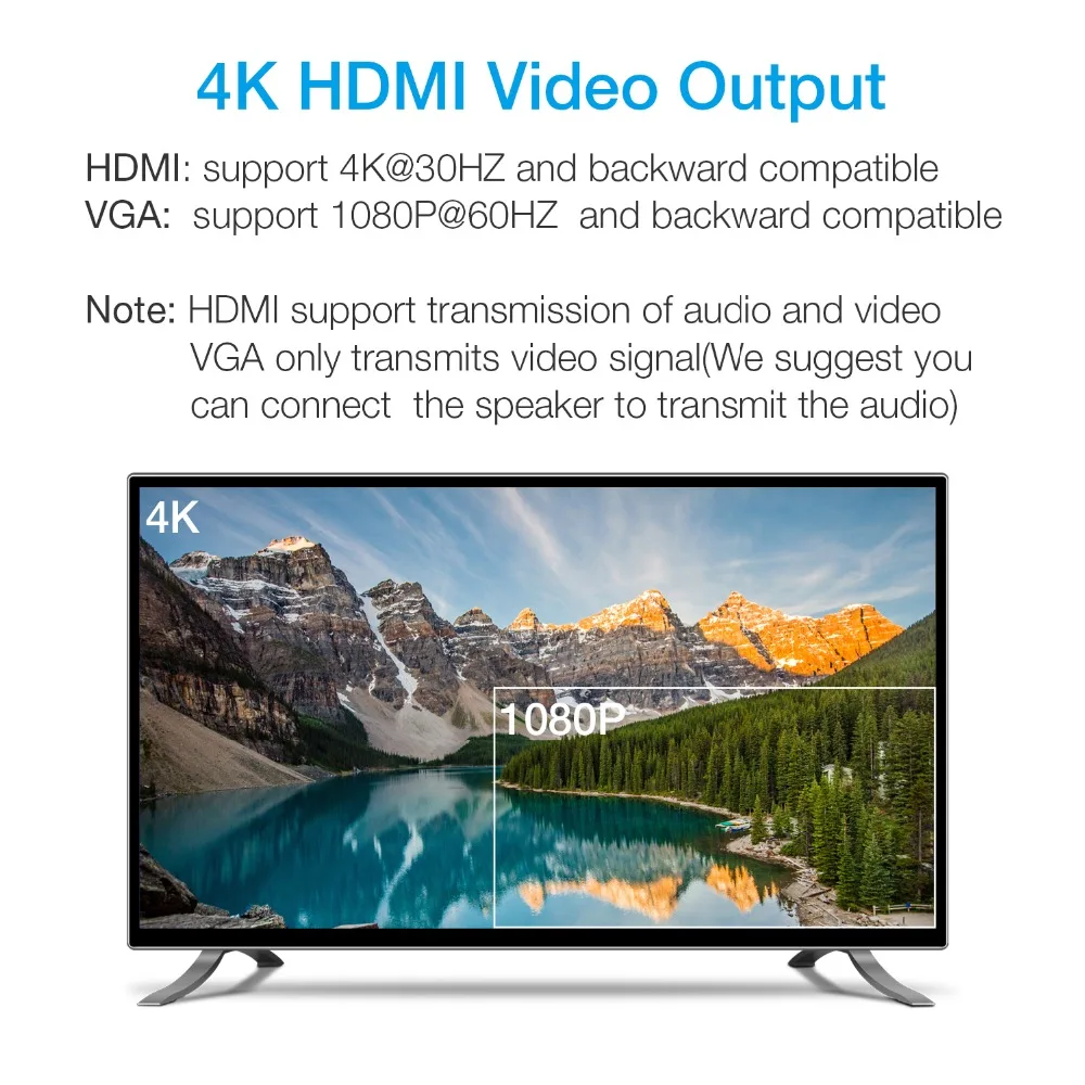 JZYuan USB C концентратор к HDMI 4K VGA Ethernet PD Thunderbolt 3 адаптер для Macbook Pro Samsung S9 Huawei P20 HUB