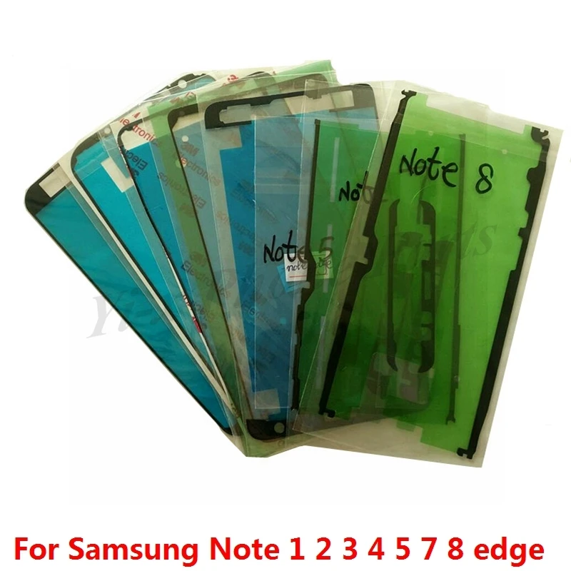 2 шт. клейкая лента передняя рамка для сенсорного ЖК-экрана Samsung Galaxy Note 3 4 5 8 edge +