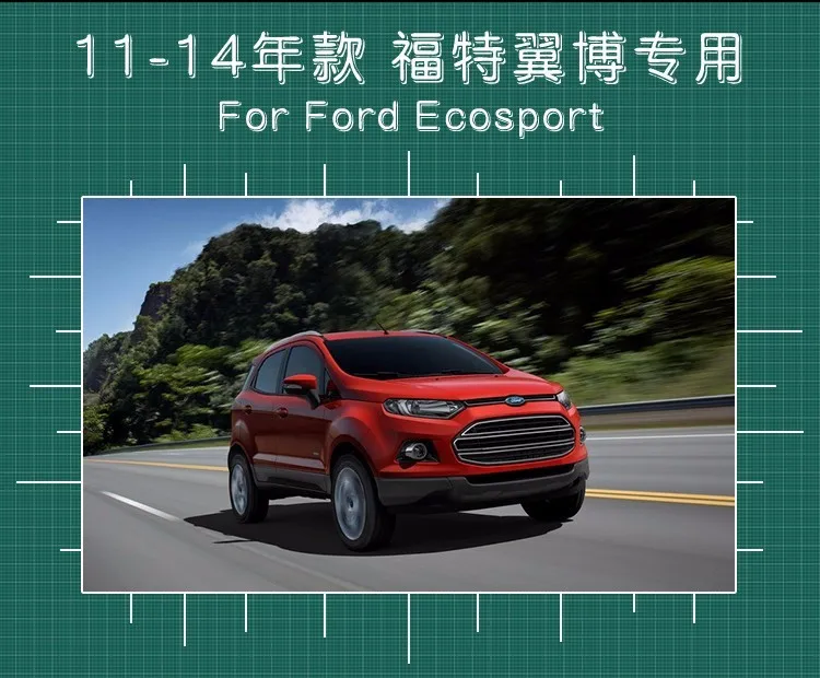 Lampever для Ecosport фары 2013 светодиодный фары DRL Объектив Двойной Луч H7 ксеноновые автомобильные аксессуары