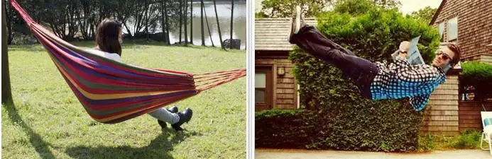 Дорожный парусиновый гамак для кемпинга наружный качающийся сада сна в