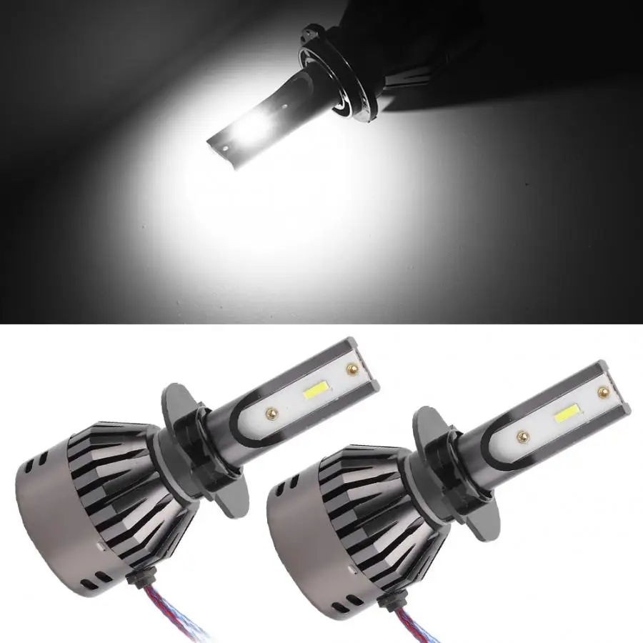 2PCS H7 60W 9V-36V 6000K White Light Car LED Headlights Integrated Concentrated Lamp Built-in Driver lamps for cars | Автомобили и