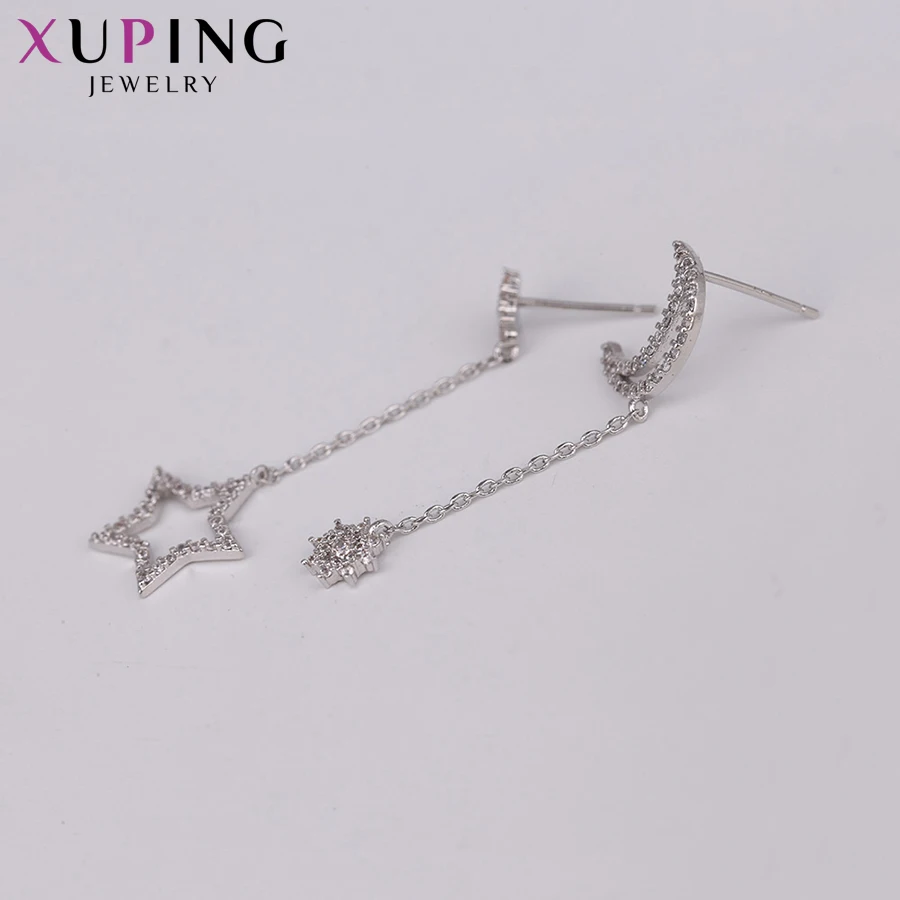 Xuping модные элегантные Асимметричные Луна и звезда серьги формы для женщин