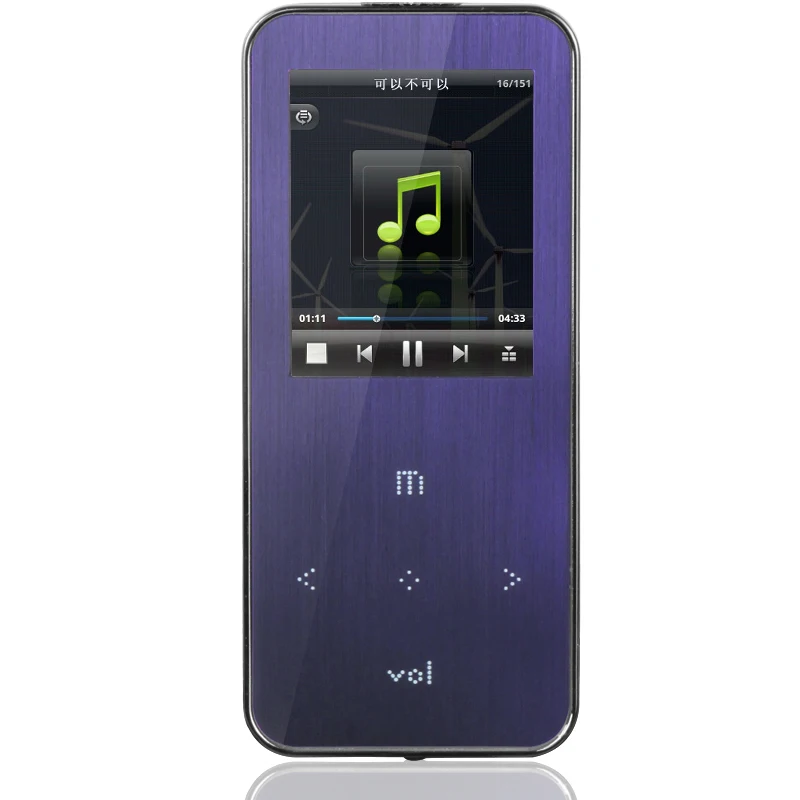 2017 ONN Q9 Walkman 8 ГБ MP3 плеера 1.8 дюймов фиолетовый с TFT Экран Поддержка fm Радио E-Book