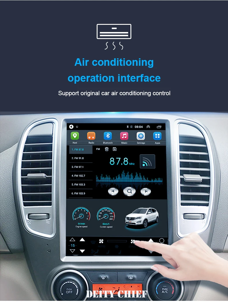 4 Гб+ 64 ГБ Автомобильный Android 8,1 мультимедийный плеер для buick lacrosse 2009-2012year gps вертикальный экран