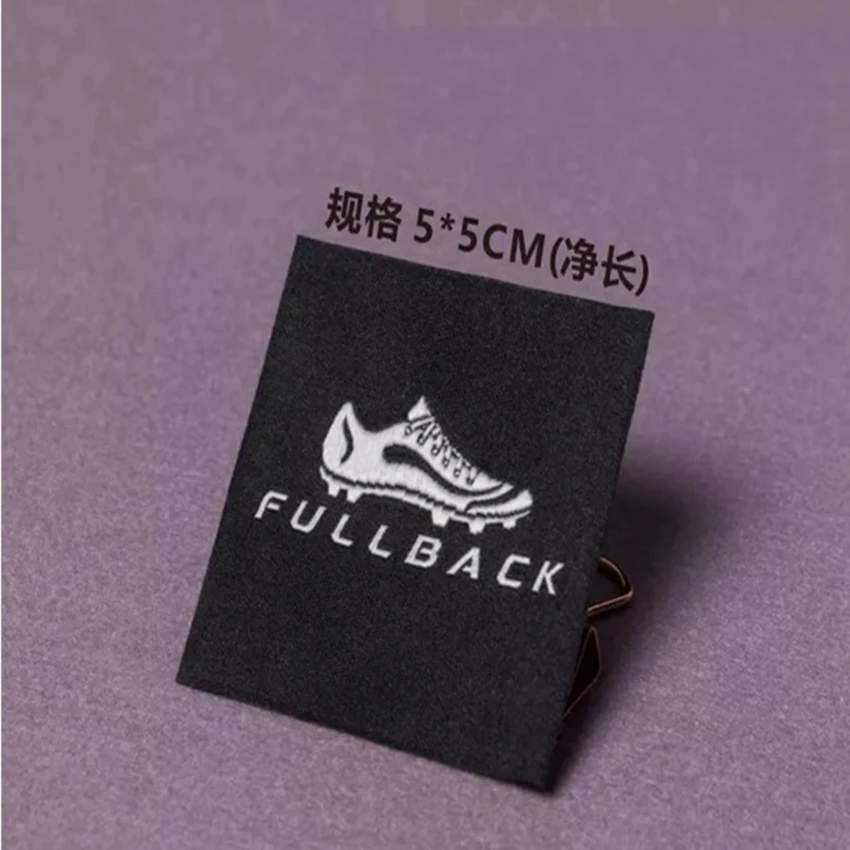 

Customize 1000 pcs/lot Wood shuttle satin woven label selvage edge damask clothing labels fabric sewing tags