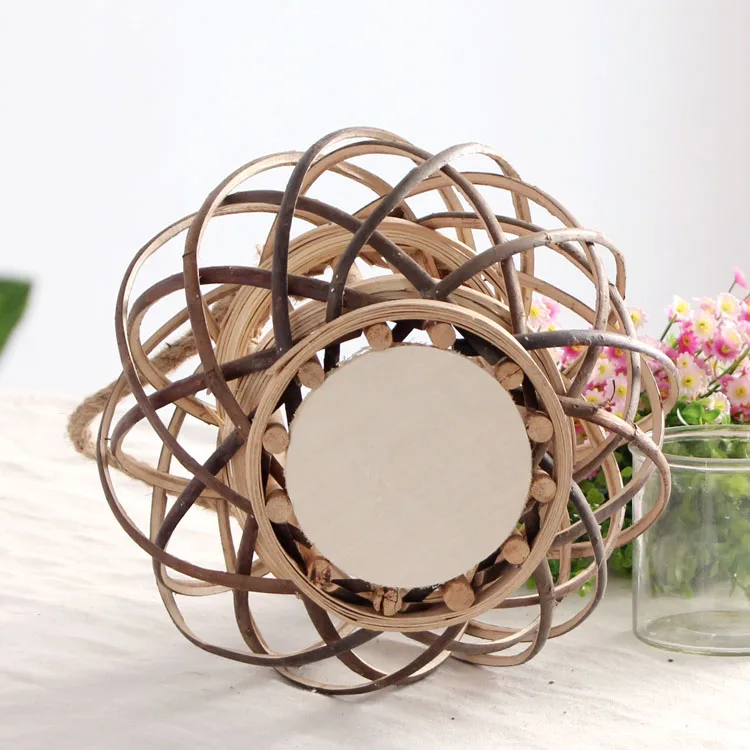 Подсвечник в классическом стиле фонари из пеньковой веревки плетеные