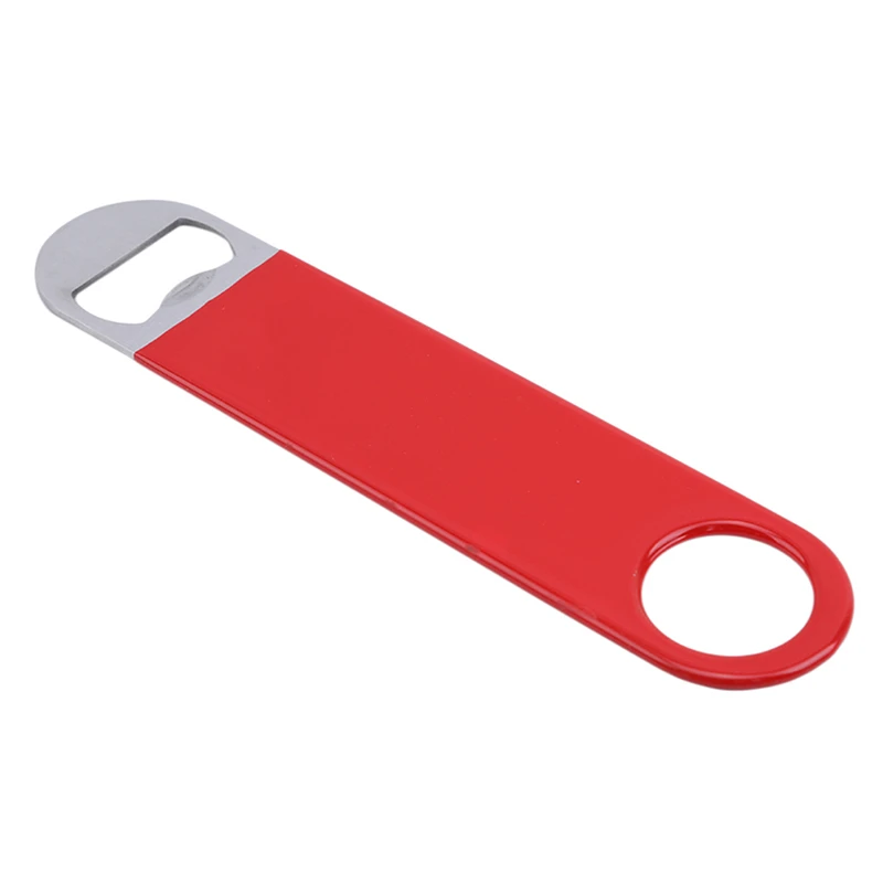 Red Новая нержавеющая сталь открывалка для бутылок пива лезвие для удаления скорости прочный плоский пивной консервооткрыватель панель для удаления лезвия кухонный инструмент - Цвет: Red