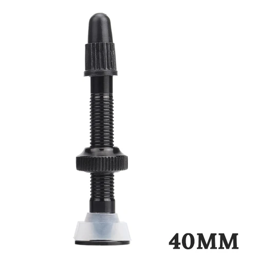 1pcs 40mm black 1 шт. 40 мм/60 мм MTB дорожный велосипед расширитель клапаны ультра-светильник алюминиевый с бескамерным сердечником клапана для велосипедных аксессуаров Bolany - Цвет: 1pcs 40mm black