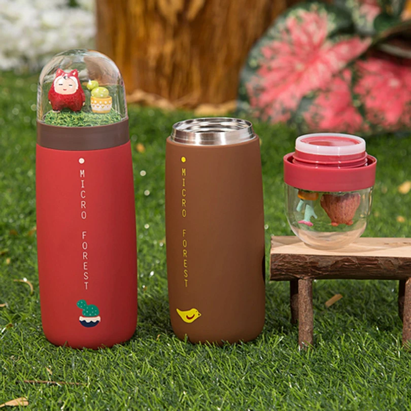 360 мл креативная модная микроландшафтная изоляционная чашка из нержавеющей