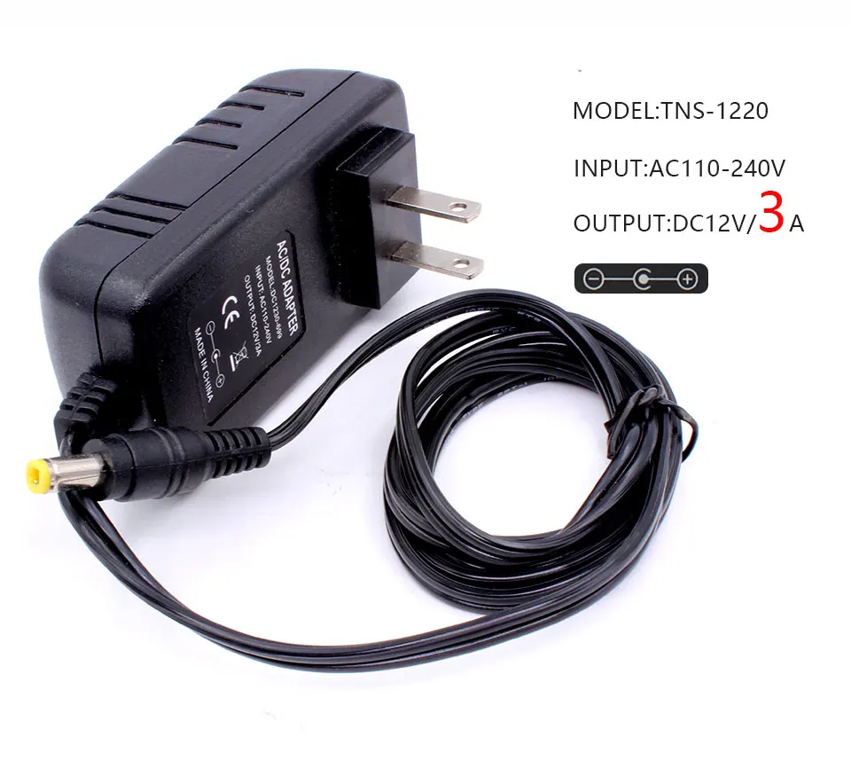 1 шт. 12V2A AC 100 V-240 адаптер конвертер DC 12V 2A 2000mA Питание ЕС Штекер 5,5 мм x 2,1-2,5 мм для Светодиодный CCTV