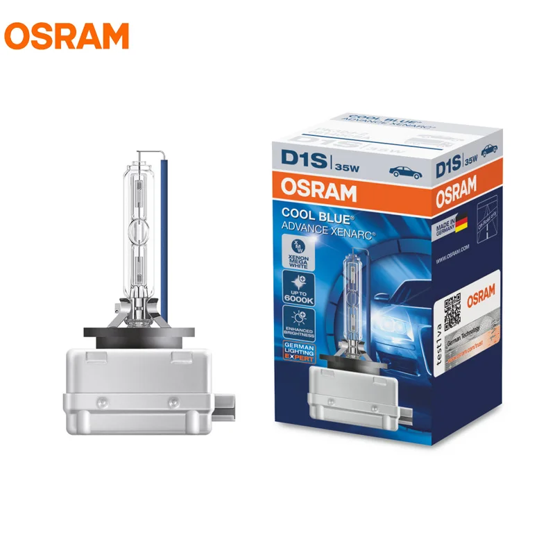 OSRAM D1S 35 Вт 66140CBA 6000 К холодный синий заранее ксеноновый Мега белый свет фар