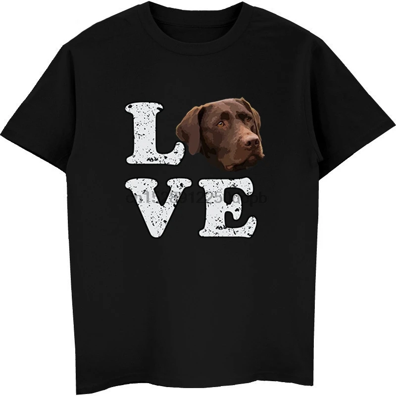 Лидер продаж модная мужская футболка с надписью I Love My Chocolate Labrador Retriever Dog футболки