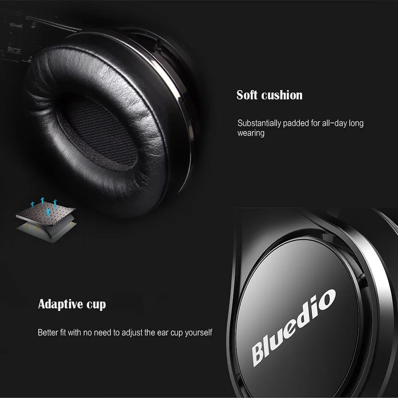 Наушники Bluedio UFO High End Bluetooth наушники 3D звук Алюминий сплав Hi Fi вкладыши